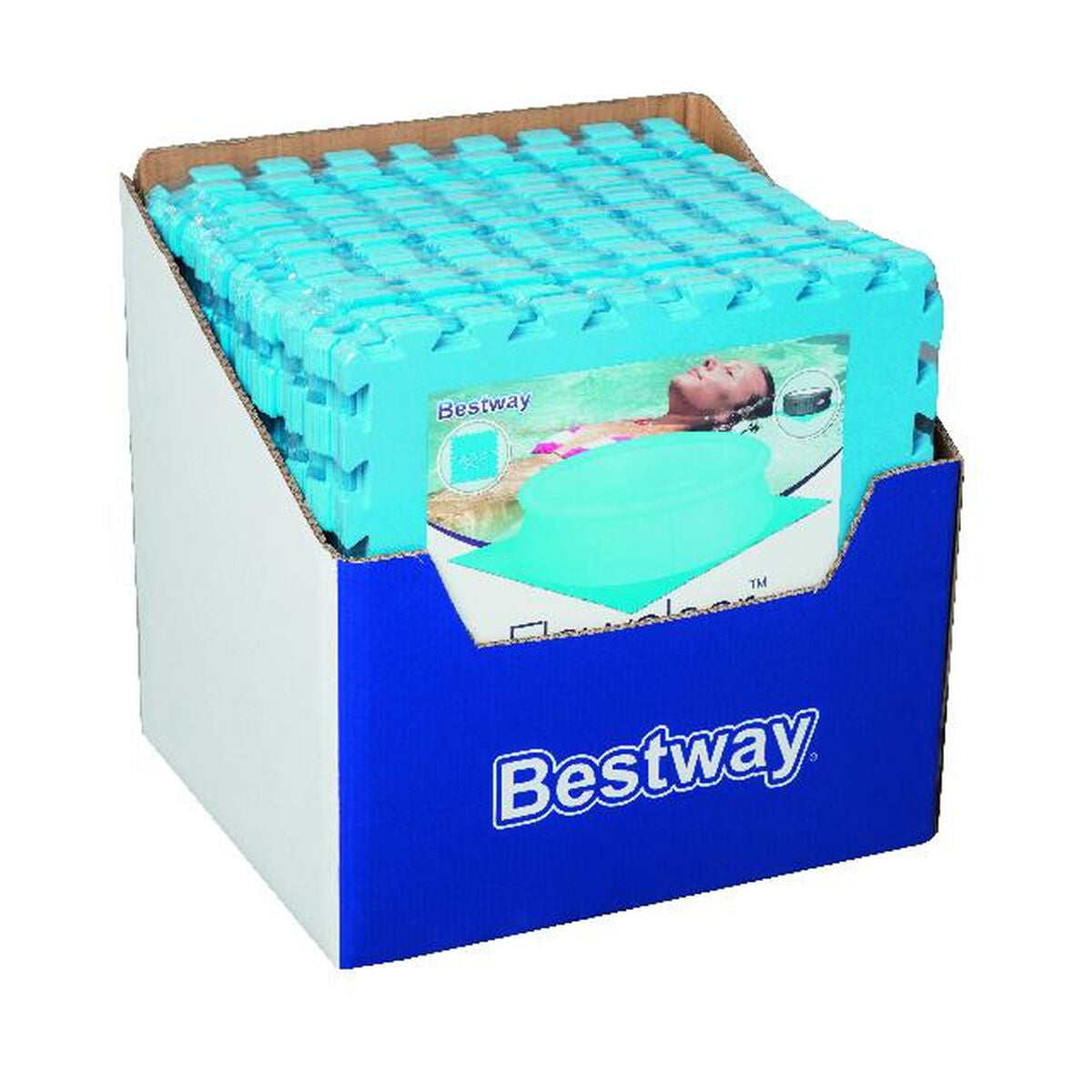 Palapelimatto Bestway 14352 Lukittuva lattialaatta 9 Kappaletta