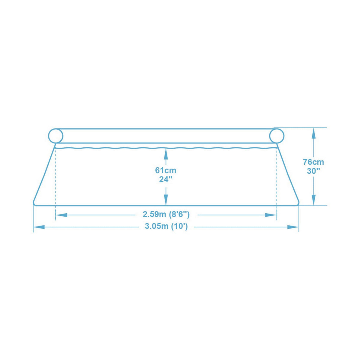 Puhallettava allas Bestway 57270 ø 305 x 76 cm