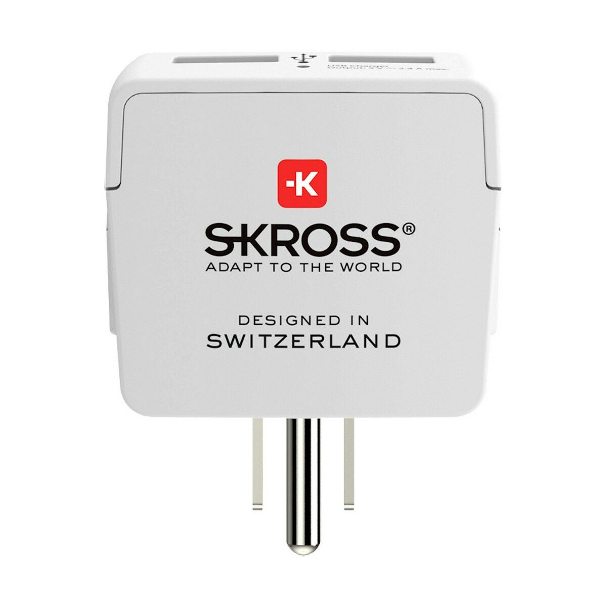 Virta-adapteri Skross 1500281 USB x 2 Eurooppalainen Yhdysvallat