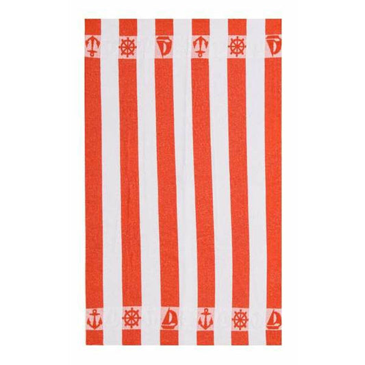 Rantapyyhe Secaneta Pyyhkeet Oranssi Raidat 100 x 160 cm