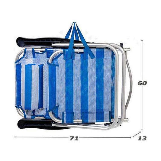 Folding Chair Colorbaby Seilori 48 x 48,5 x 84 cm Valkoinen Laivastonsininen
