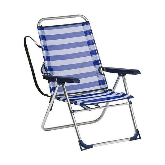 Folding Chair Alco Seilori Valkoinen Alumiini Laivastonsininen