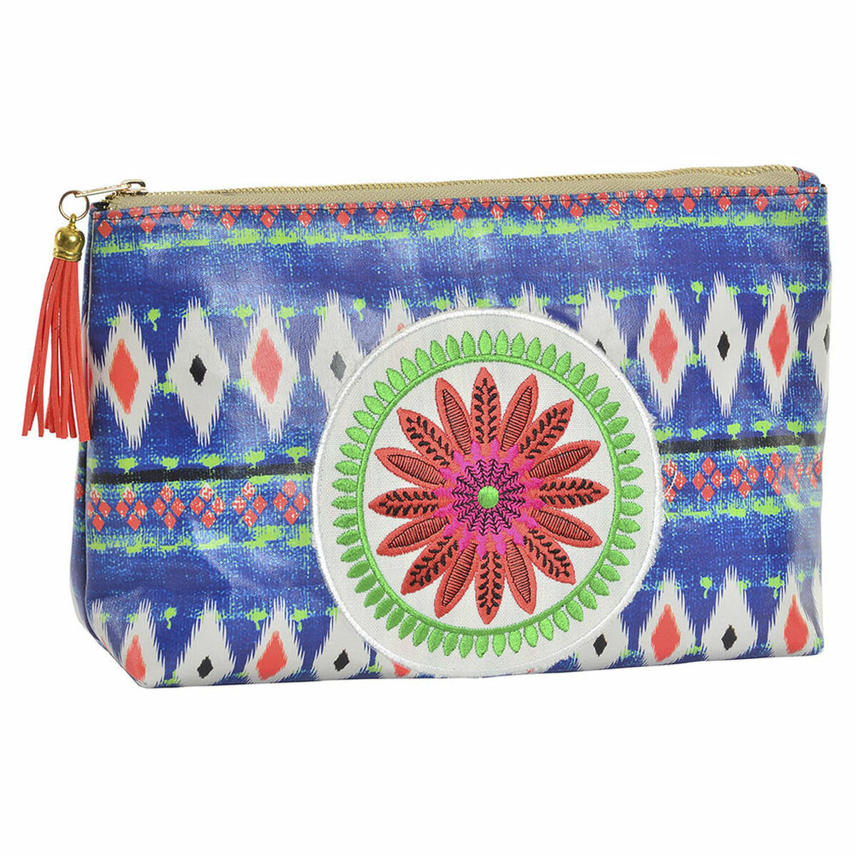 Vessalaukku DKD Home Decor 8424001492237 Sininen Oranssi Afrikkalainen mies 28 x 8 x 20 cm