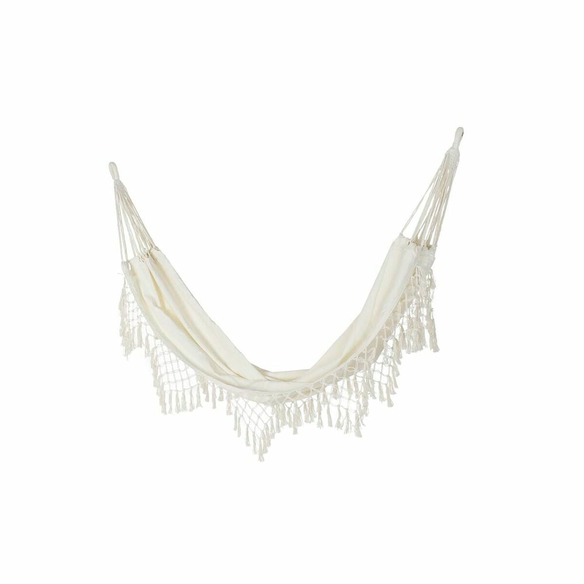 Riippumatto DKD Home Decor Beige Polyesteri Puuvilla Alumiini (285 x 130 cm)
