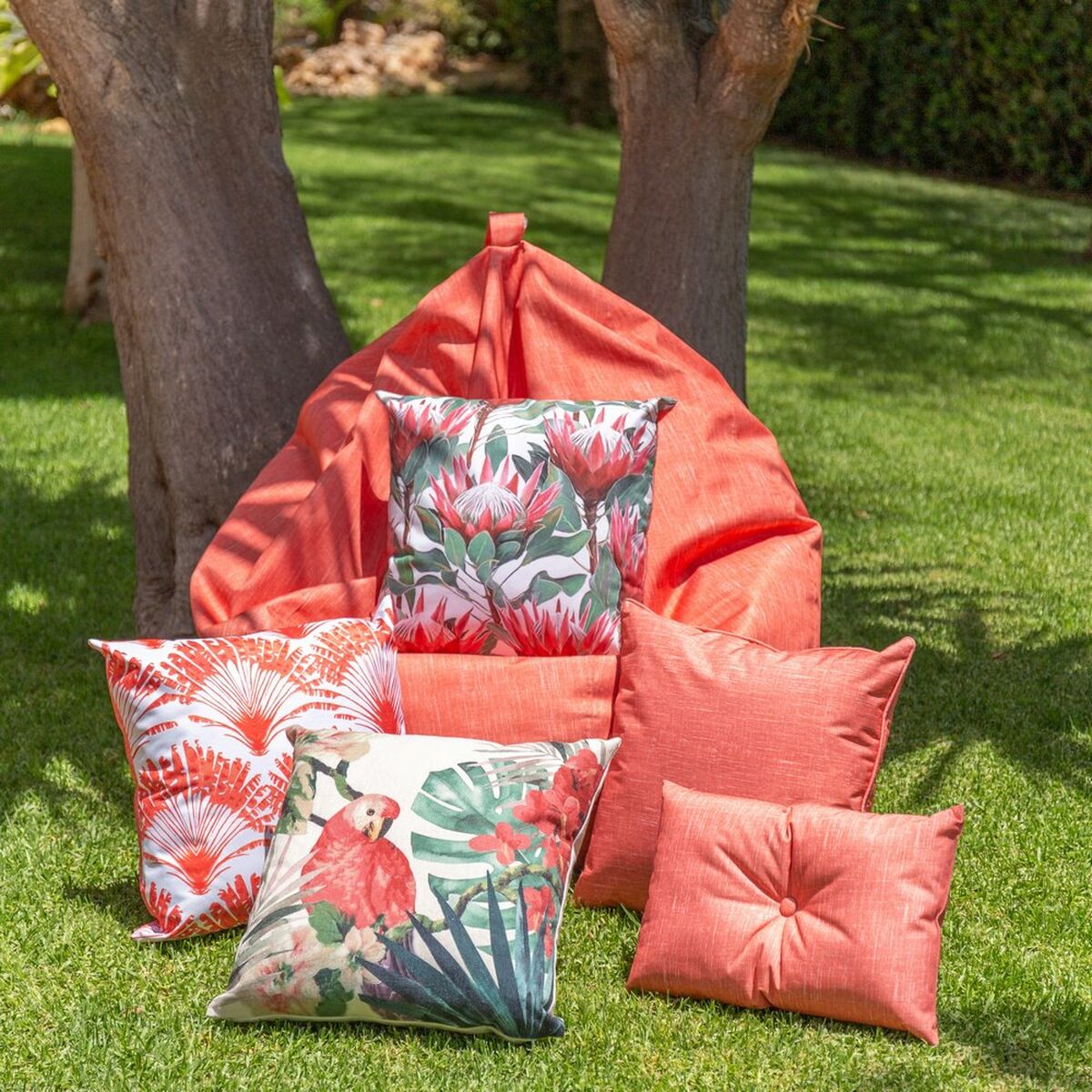 Tyyny Sunset Punainen 45 x 45 cm