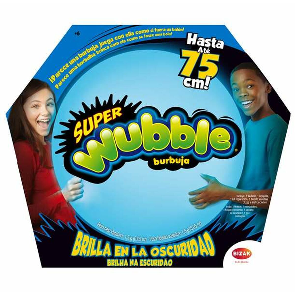 Pallo Bizak Super Wubble Jätti Glow In The Dark 75 cm Muovinen