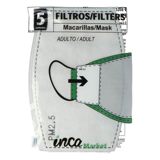 Mask Filters Market PM2.5 Inca Aikuisten (5 pcs)