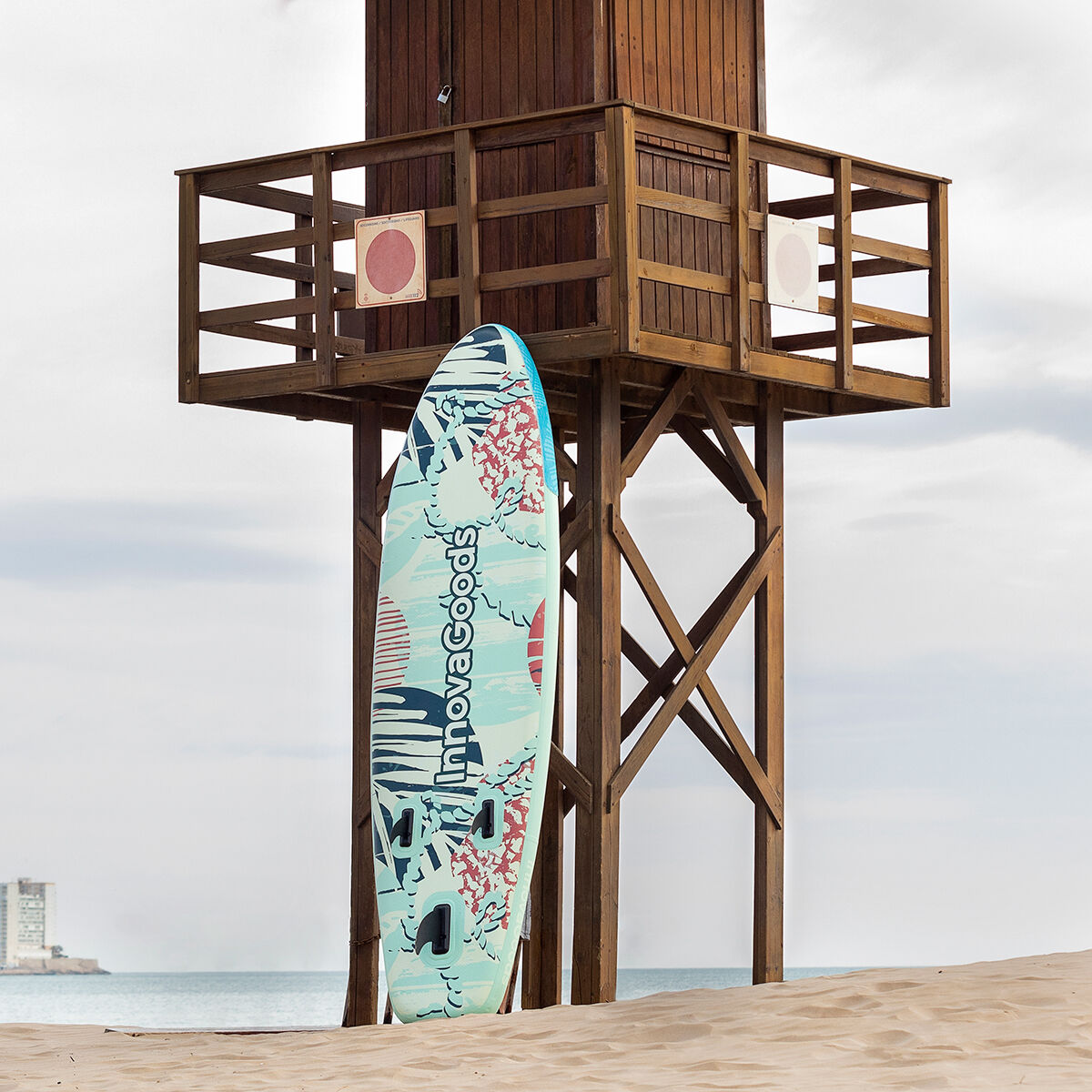 Ilmatäytteinen Paddle Surf Board Tarvikkeilla Milos InnovaGoods 10' 305 cm
