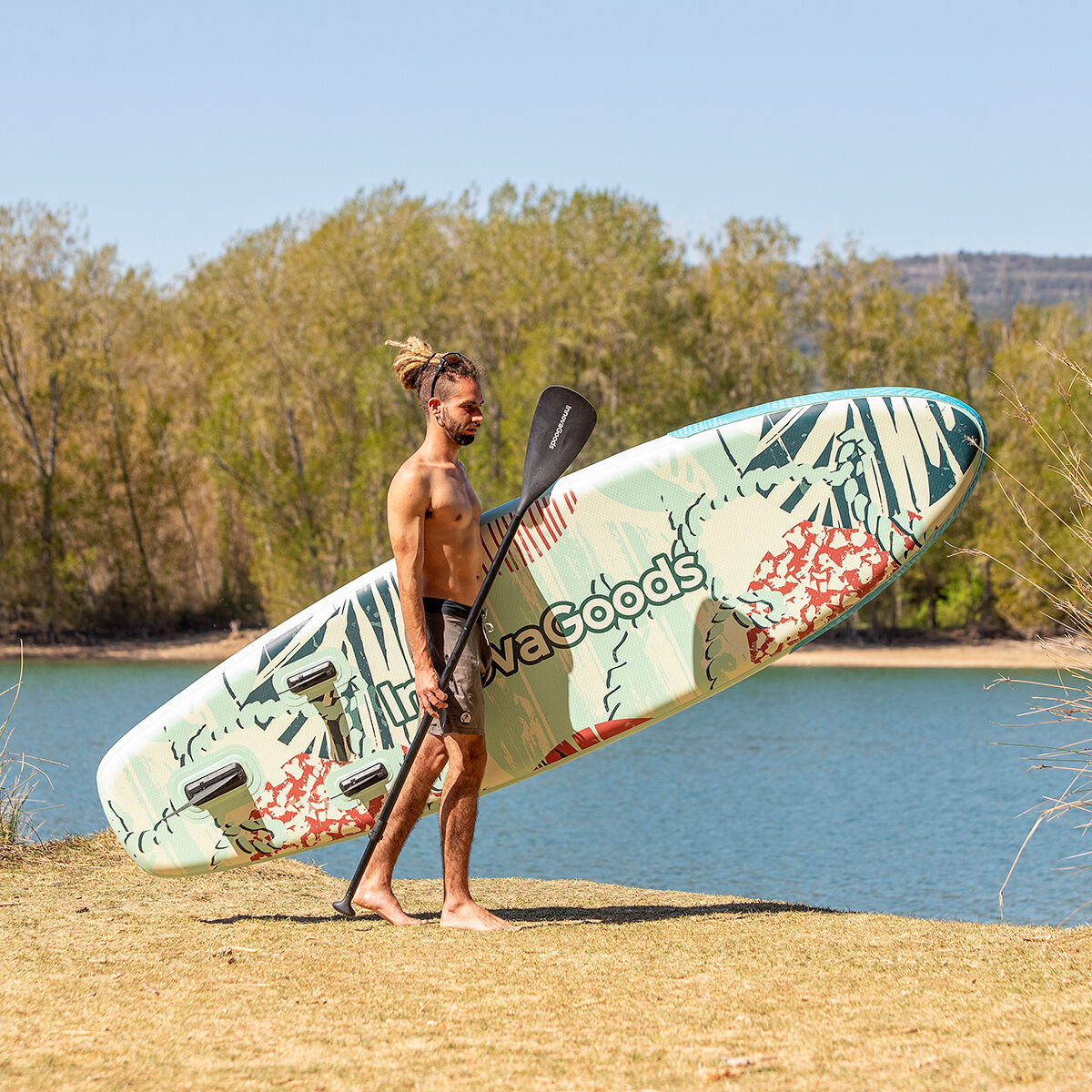 Ilmatäytteinen Paddle Surf Board Tarvikkeilla Milos InnovaGoods 10' 305 cm