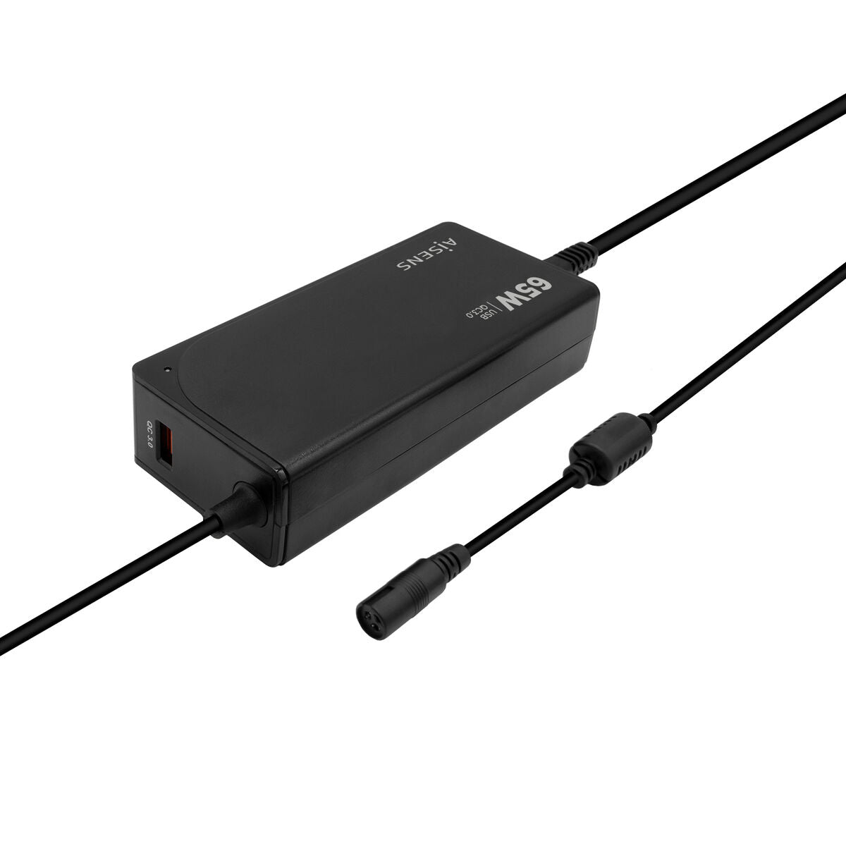 Virta-adapteri Aisens Cargador 65 W Automatico Universal Multitension Para Portatil Con 9 Conectores + USB-A QC.3.0