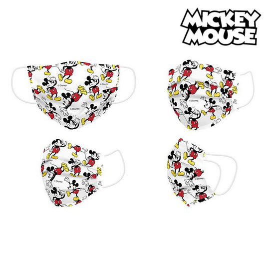 Hygieeninen kasvosuojain Mickey Mouse + 11 vuotta Valkoinen