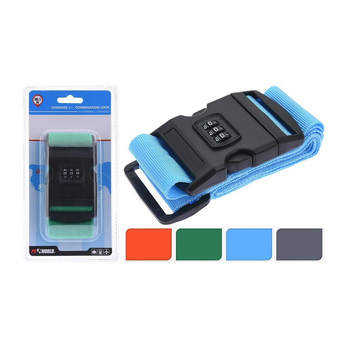 Turvavyö Salkku 180 x 5 cm