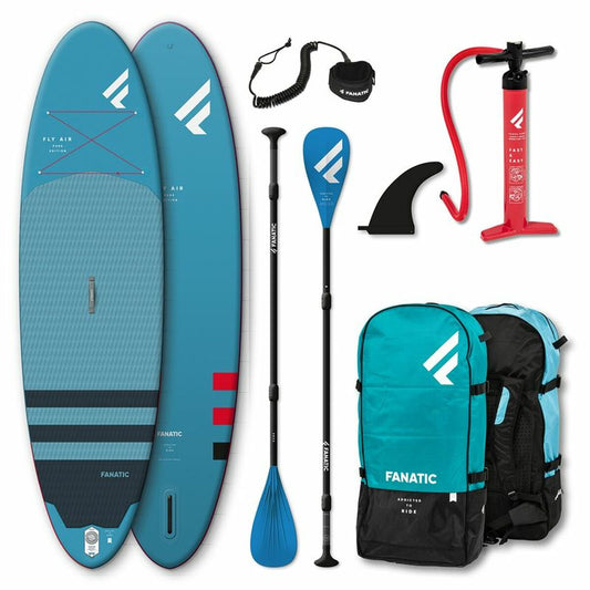 Ilmatäytteinen Paddle Surf Board Tarvikkeilla Package Fly Air/Pure Fanatic 9.8" Sininen