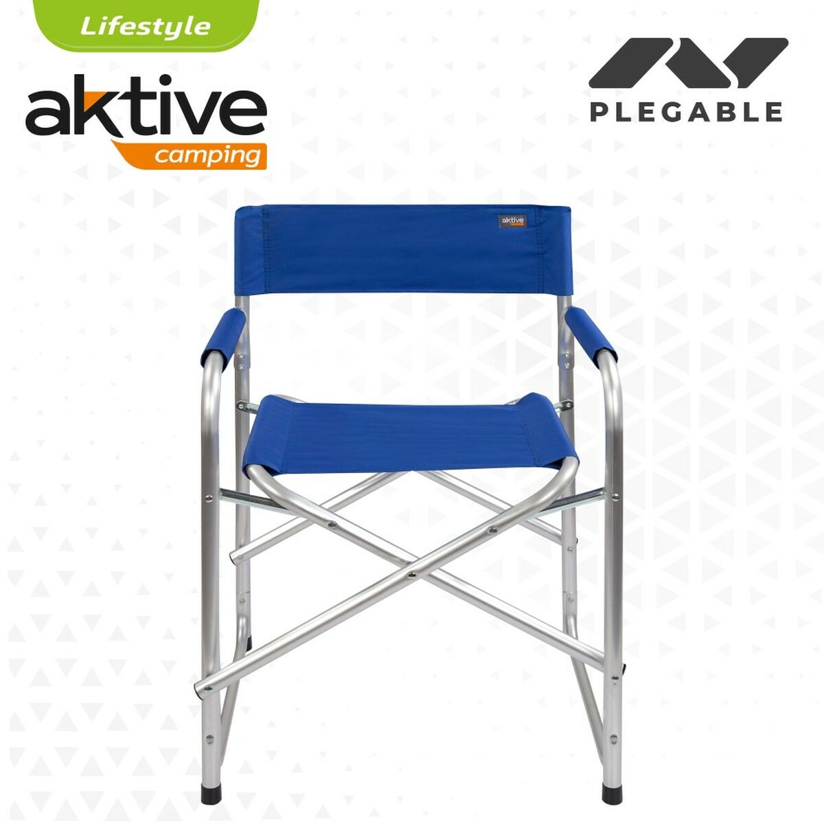 Taitettava retkituoli Aktive Sininen 56 x 78 x 49 cm (4 osaa)