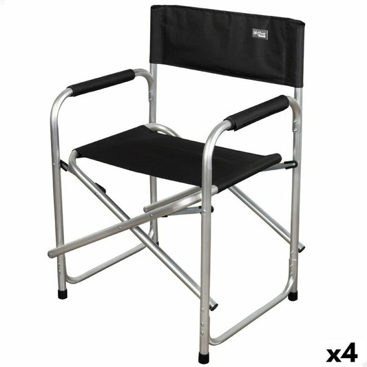 Taitettava retkituoli Aktive Musta 51 x 81 x 45 cm (4 osaa)
